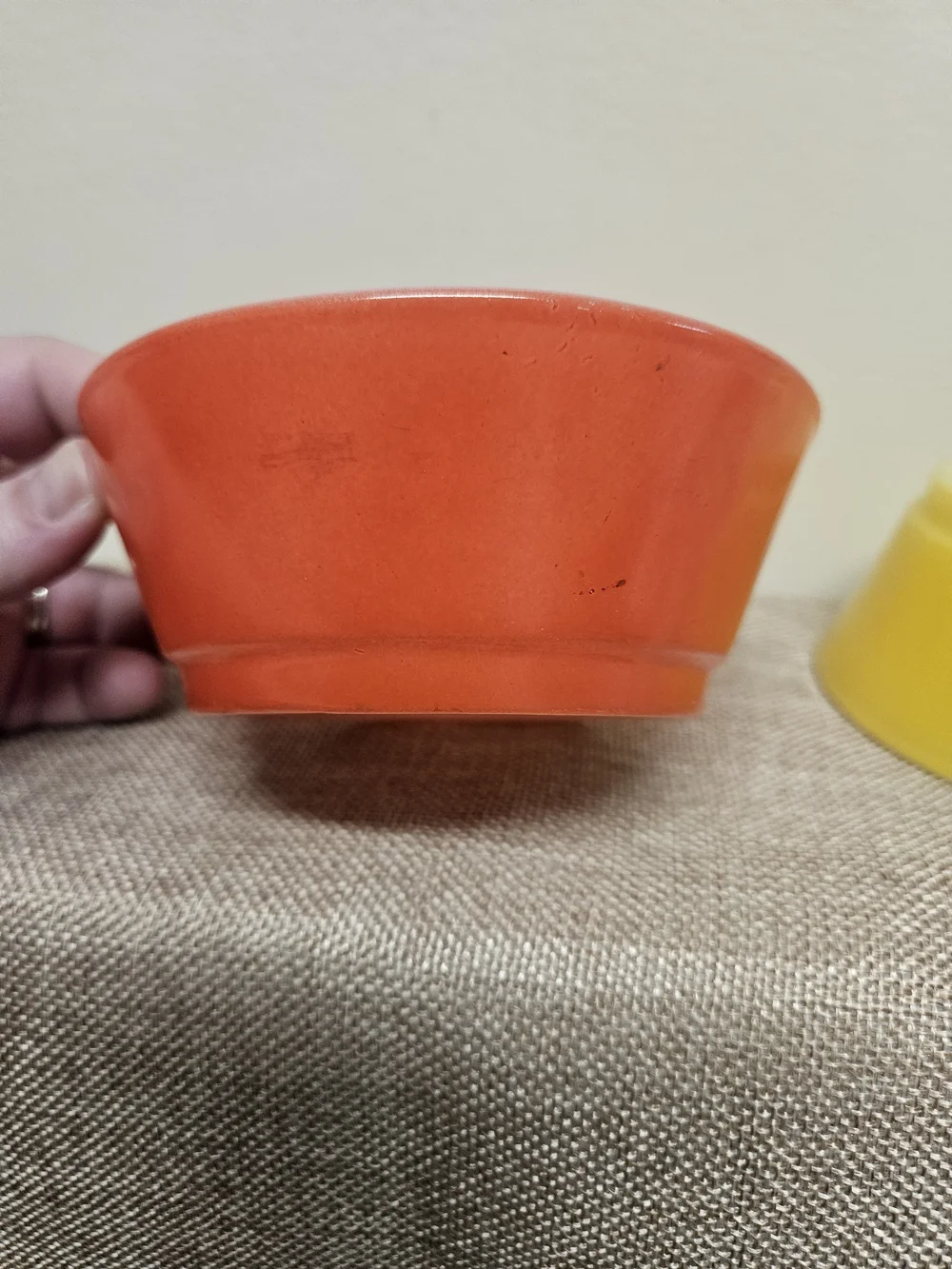 Anchor Hocking Yellow &‎ Red Bowls - Fire King